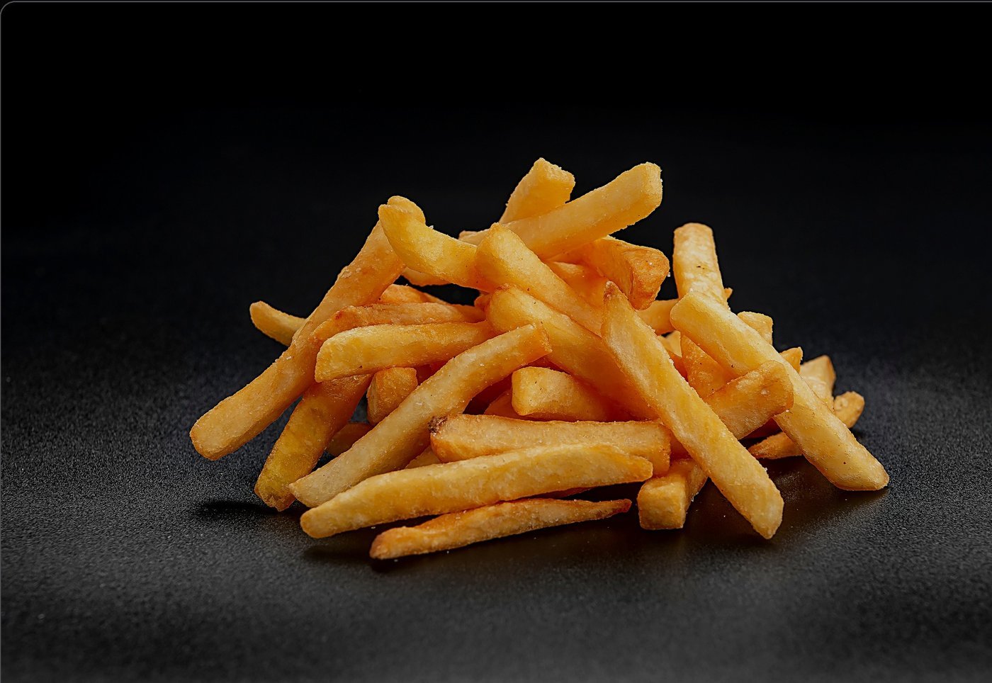 Golden crispy skin-on fries at Grad & Go